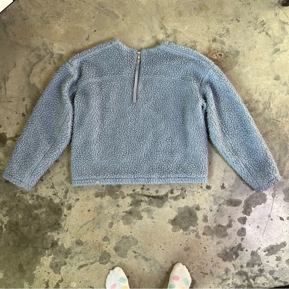 Lululemon Wool Whenever Chambray Blue Pullover Crew Size 8 - Picture 6 of 13